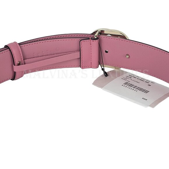 GUCCI BELT ‎546386 BLONDIE GG LOGO GOLDTONE BUCKLE PINK LEATHER sz 90/ 36 main image 6